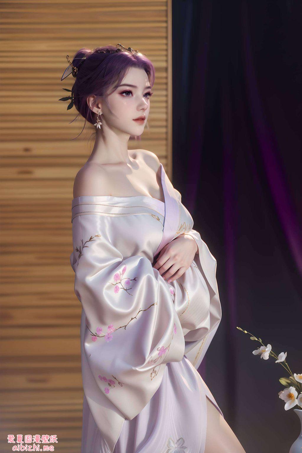 国漫美女的油画风采安卓用户的专属