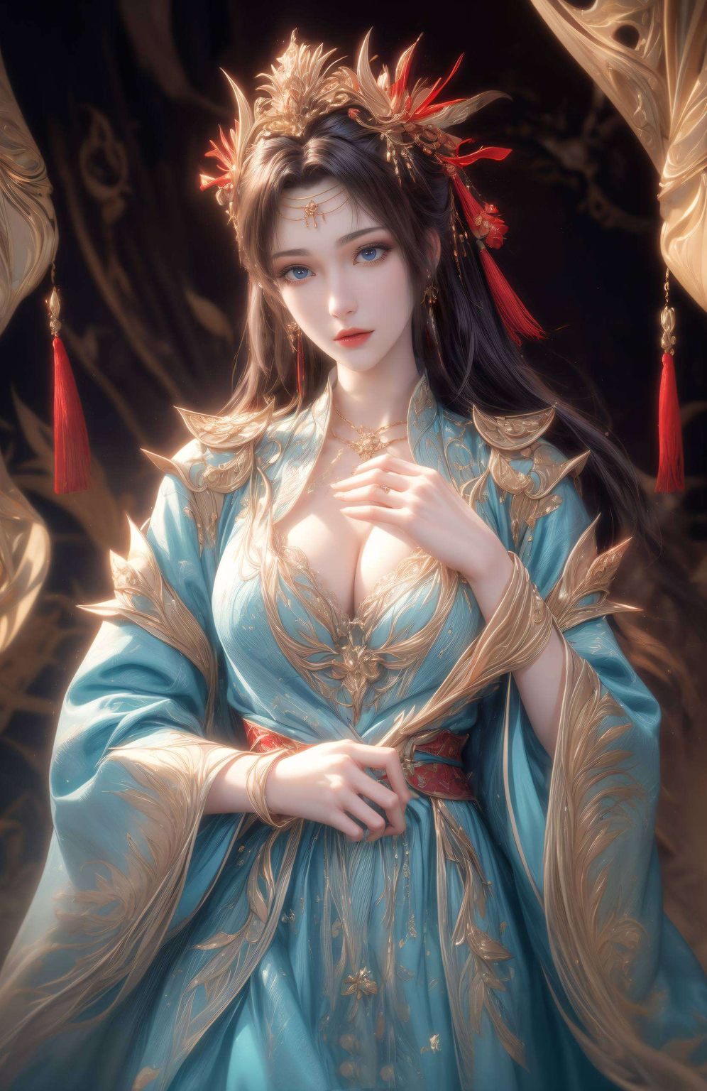 融合国漫美女古风之美云韵壁纸电脑图文