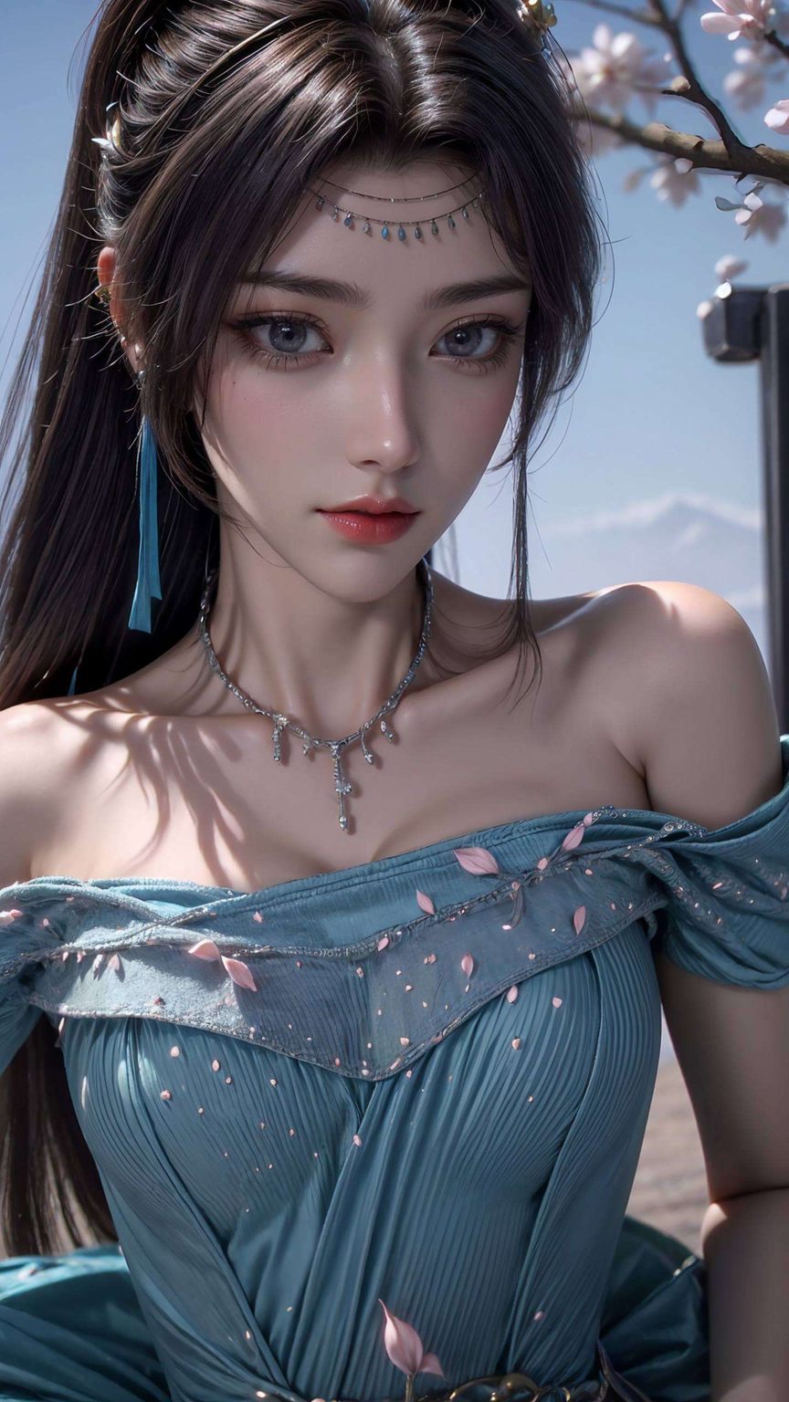 装饰你的桌面融合了AI国漫女主的独特韵味