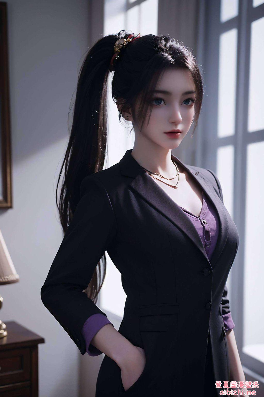 这款AI绘画全屏壁纸还是活力四溢的动作