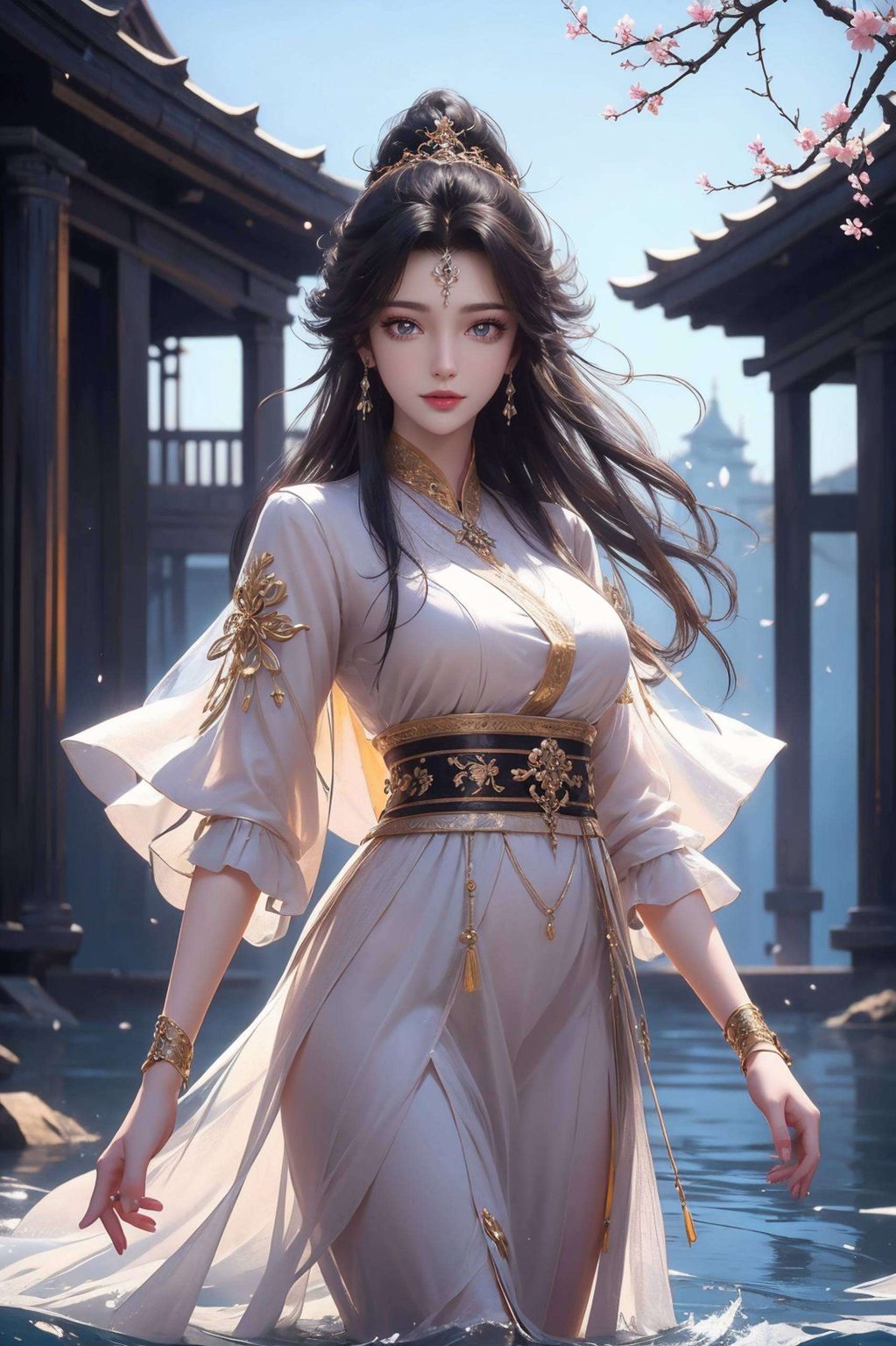 更是国漫美女的魅力展现横屏壁纸上的她