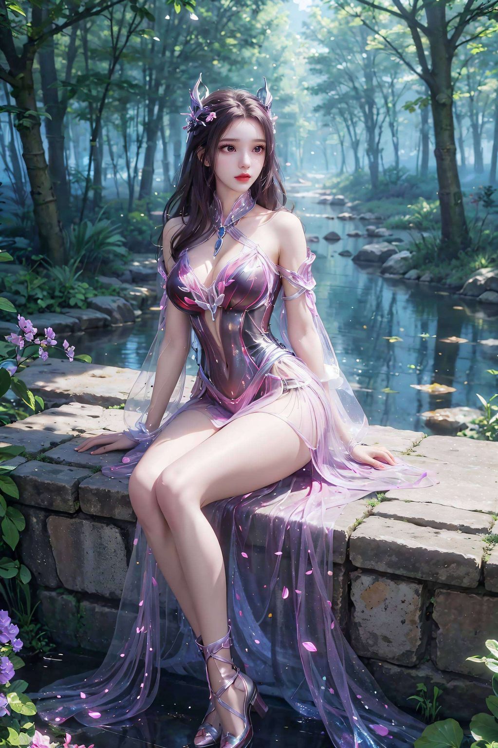 淡雅的色调中完美像素