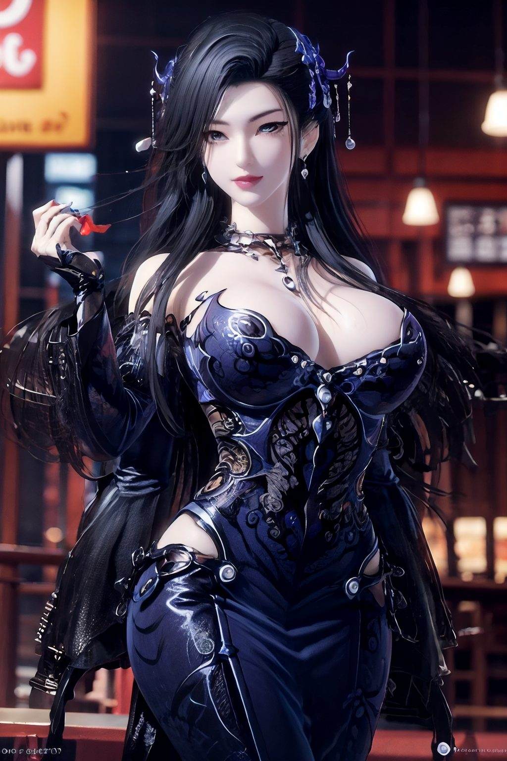 潮女妖结婚壁纸高清图片ai素材高清美图