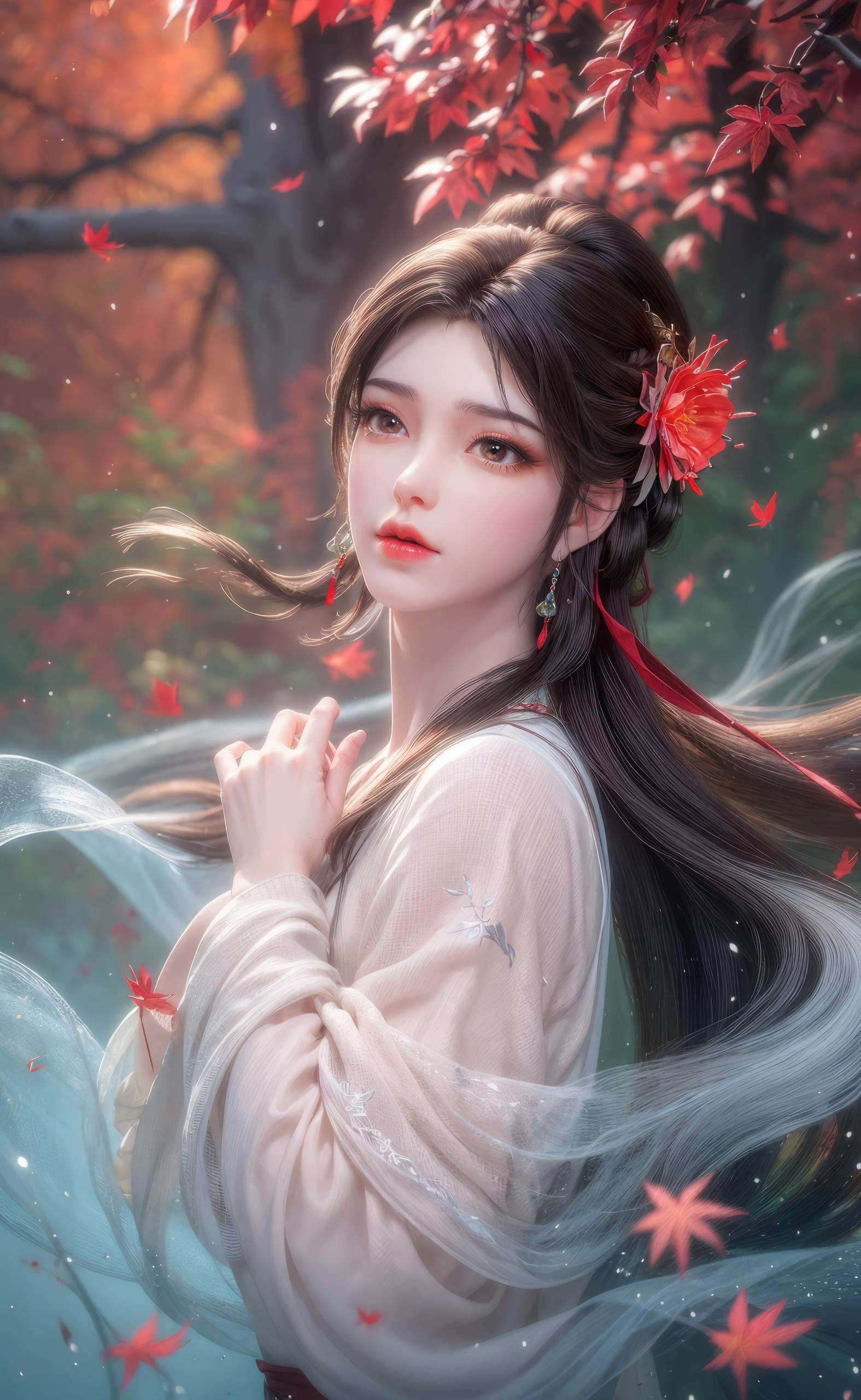 石昊和火灵儿手环壁纸高清美图