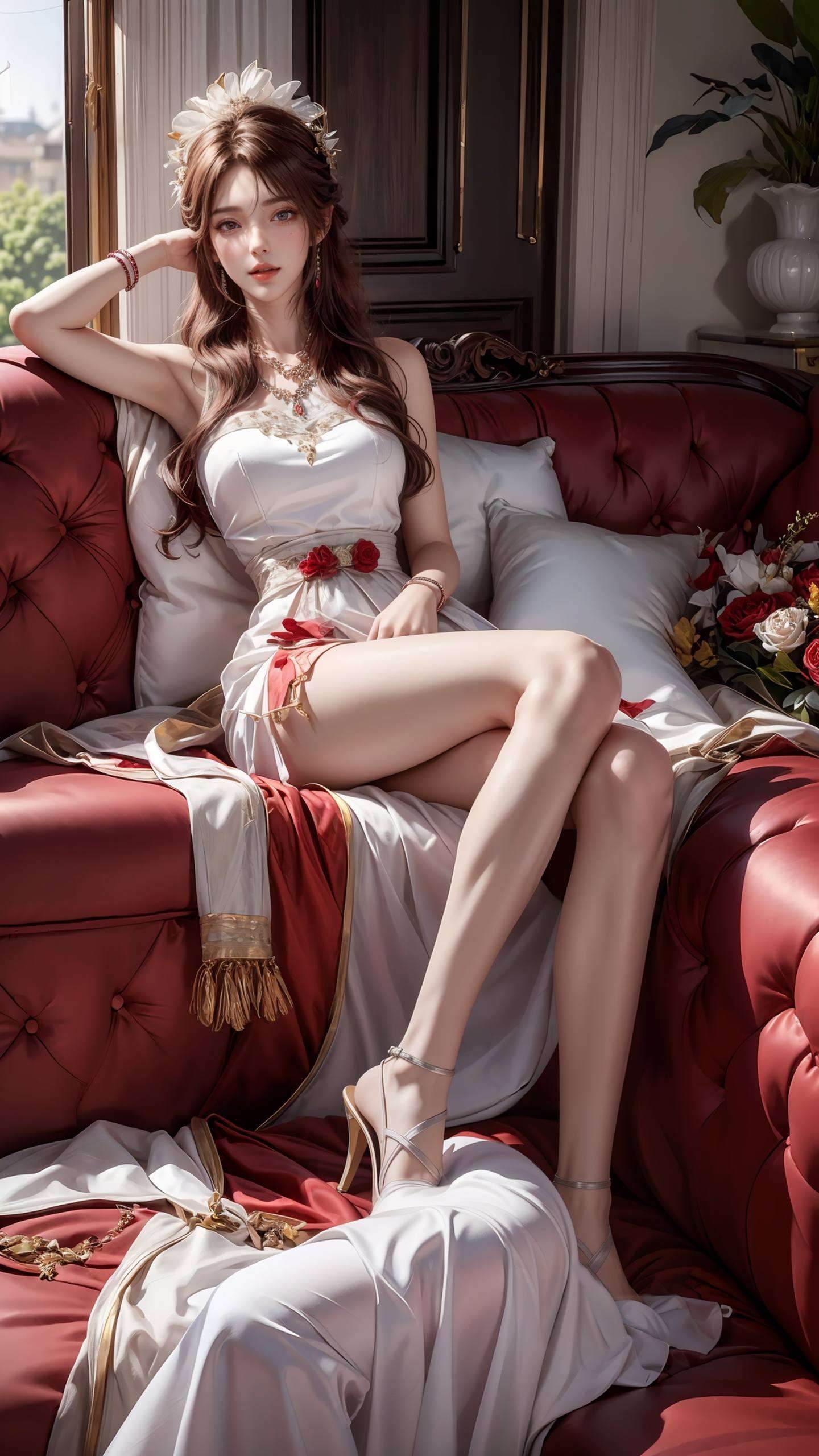 横屏动态壁纸美女火灵儿高清美图