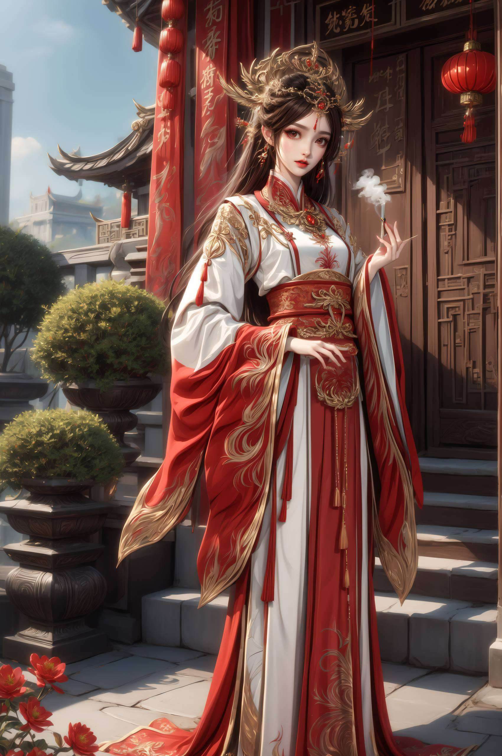 国漫女神ai壁纸火灵儿高清美图