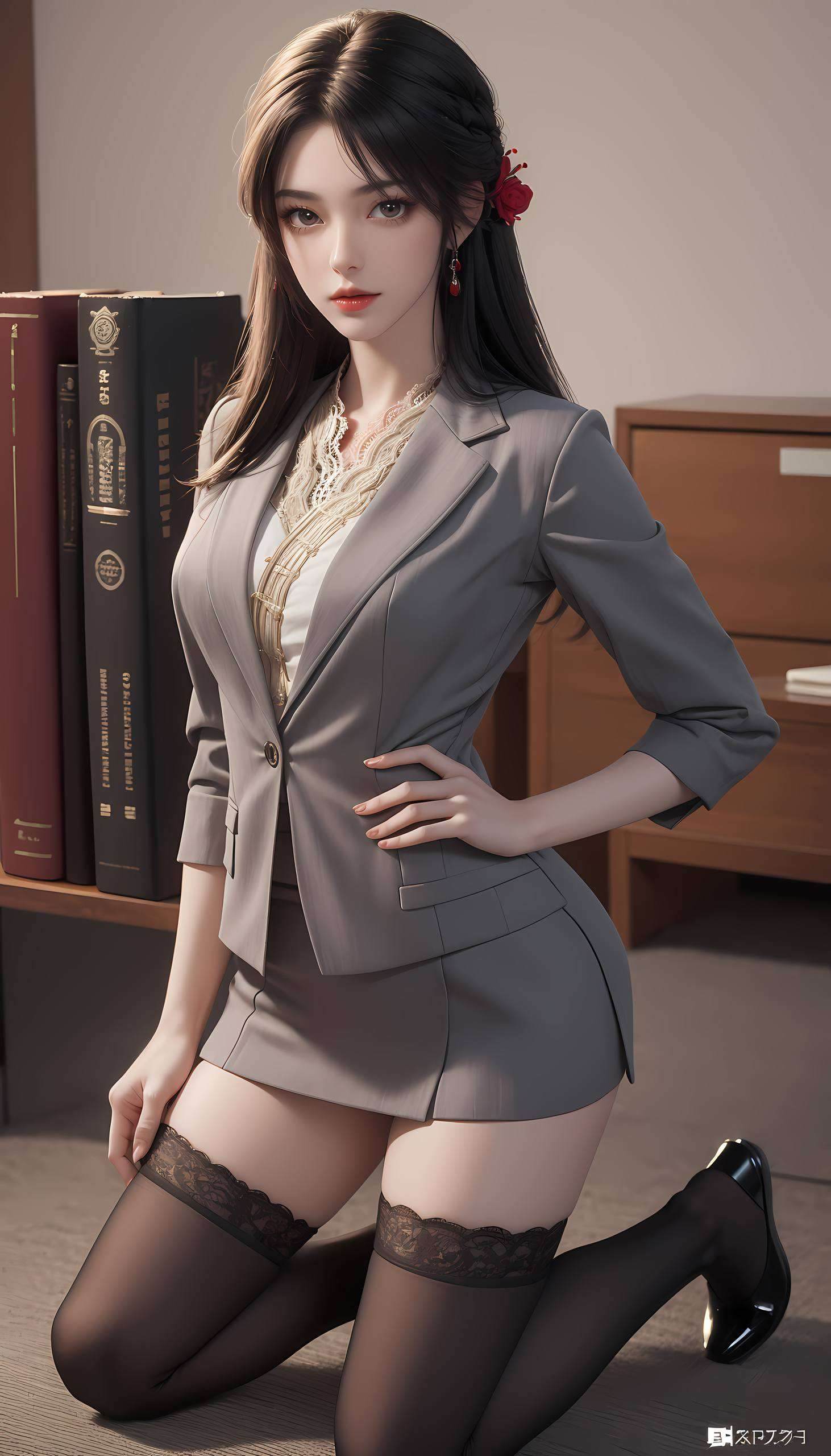 火灵儿高清壁纸背影高清美图