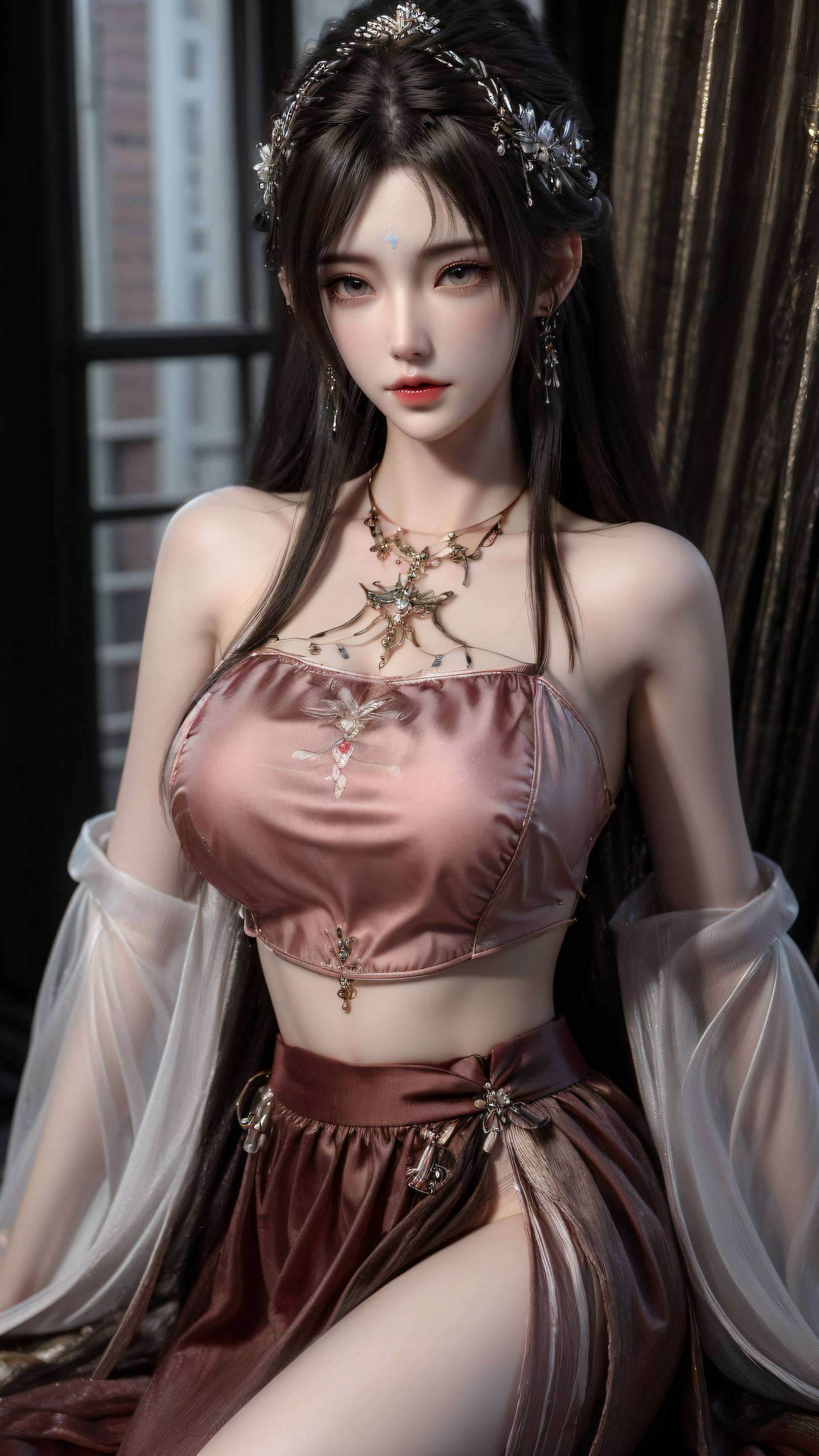 清漪拿伞壁纸高清美图