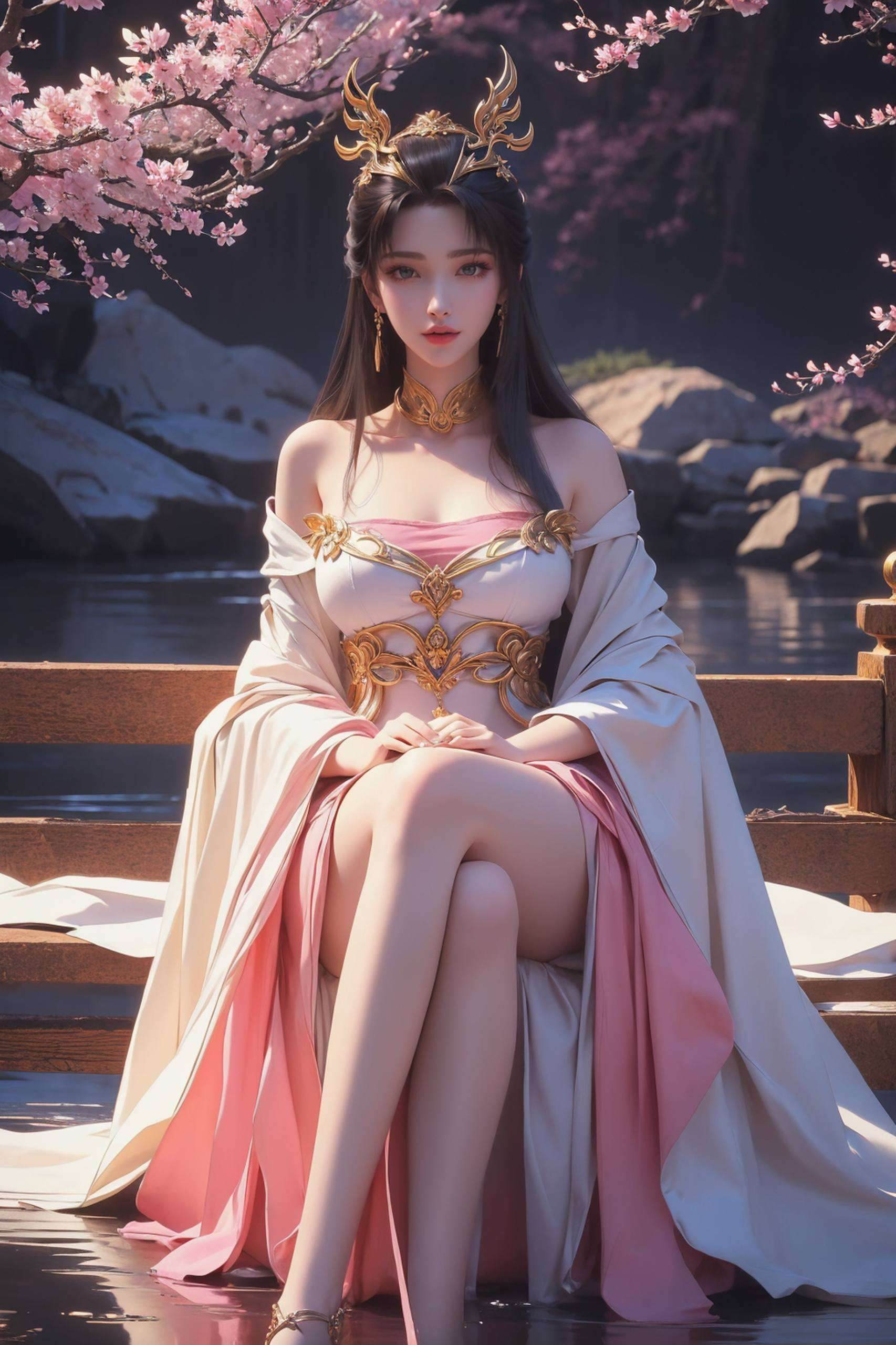 石昊摸天狐仙子脸壁纸高清美图
