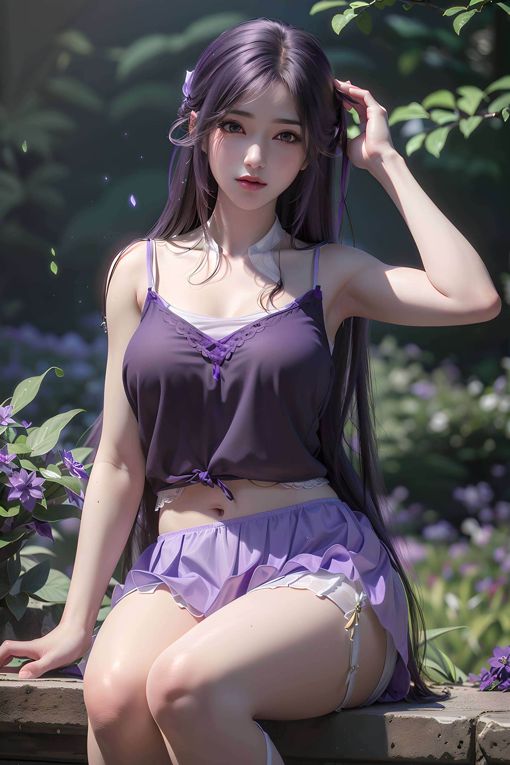 云曦壁纸坐在一个圆环里高清美图