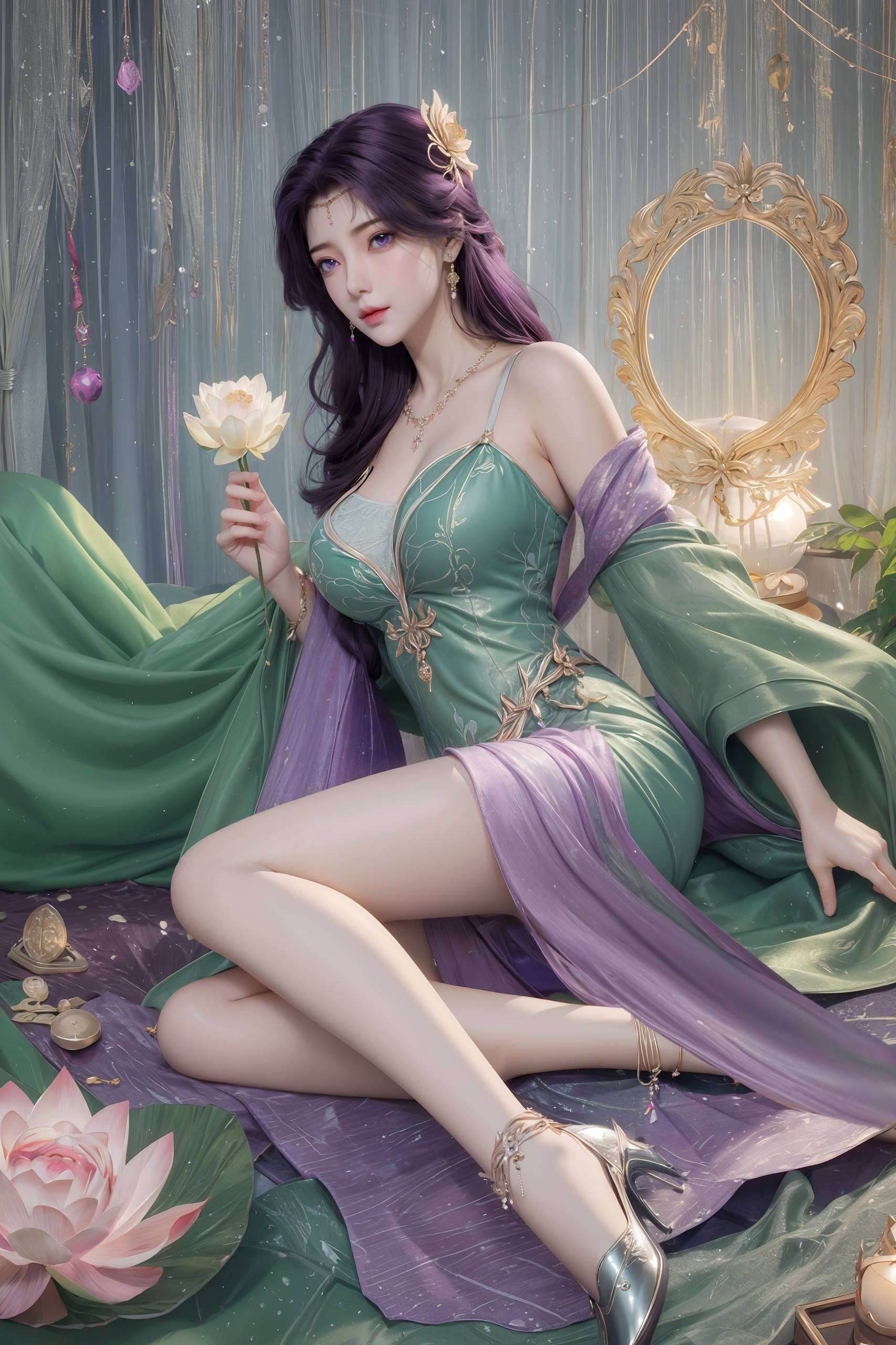 云曦卷发高清壁纸高清美图