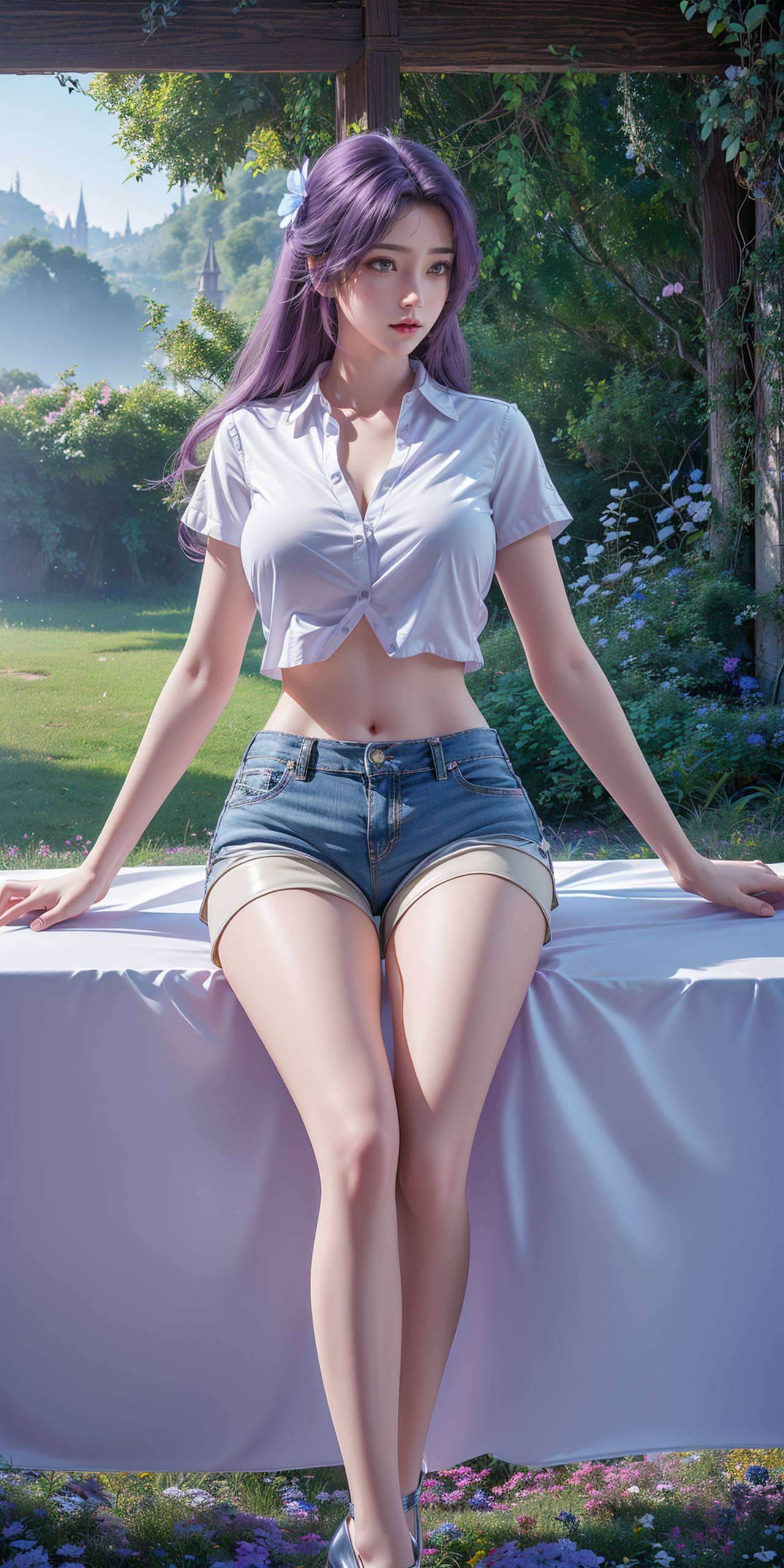 云曦新建模壁纸粉色系高清美图