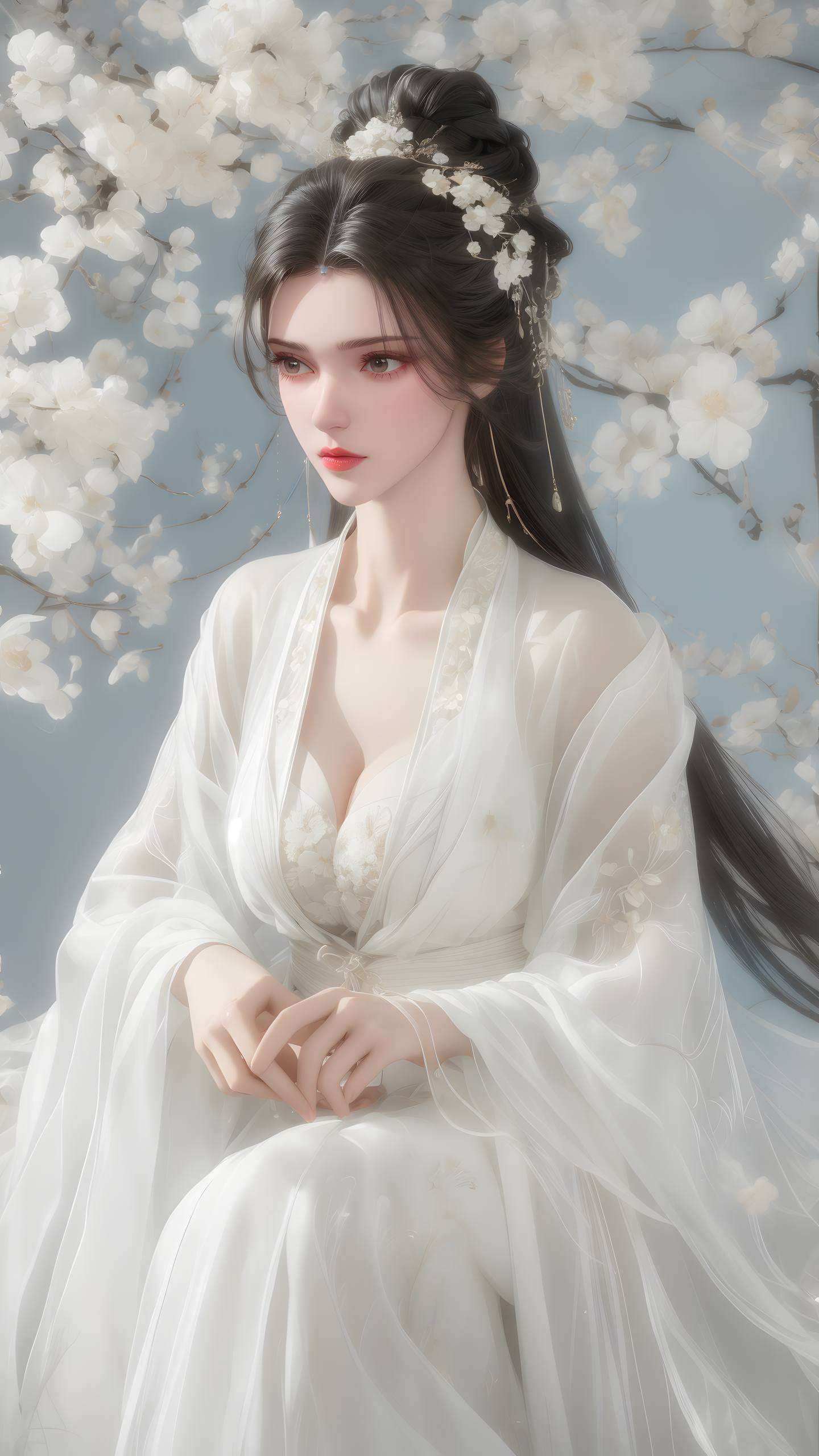 仙逆壁纸李慕婉王林看晚霞高清美图
