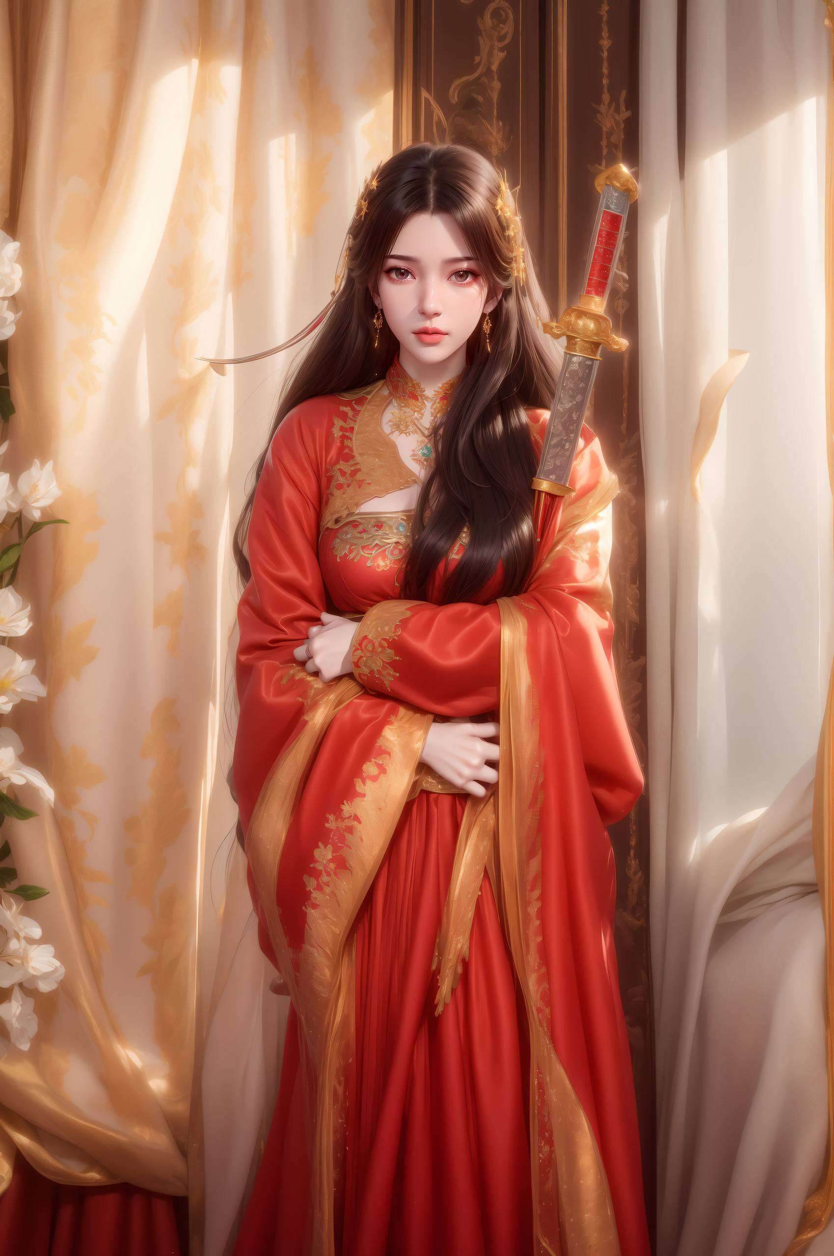 李慕婉王林比心壁纸高清美图