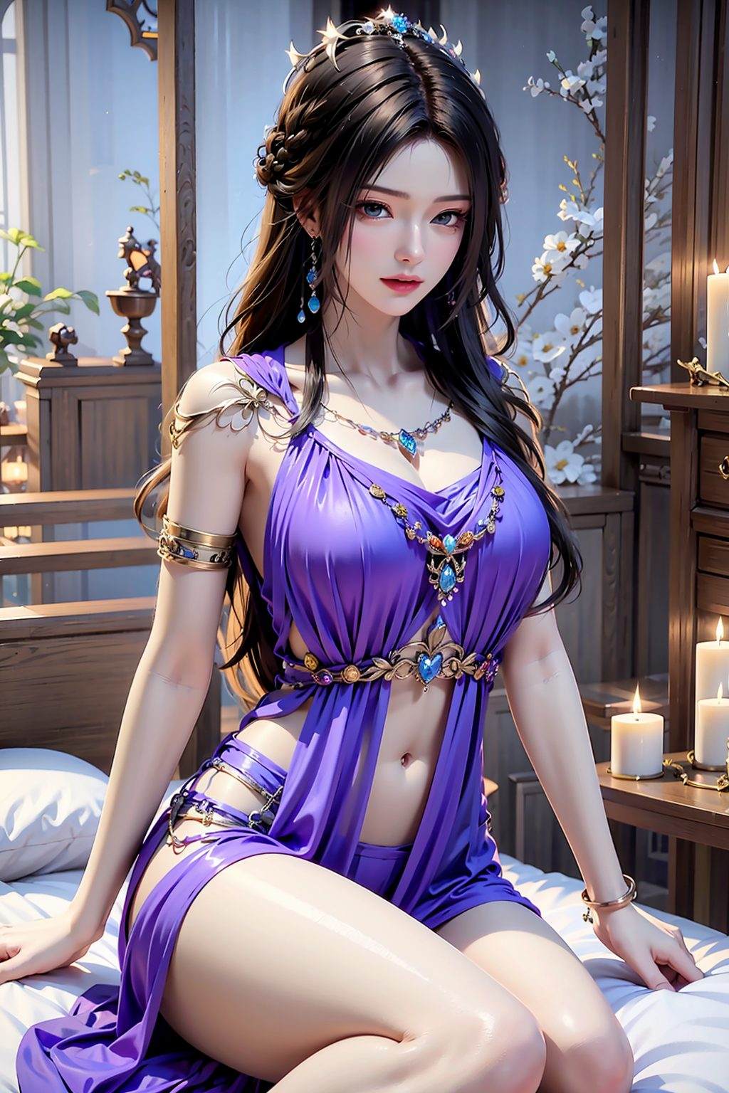 仙逆柳眉挺胸壁纸高清美图