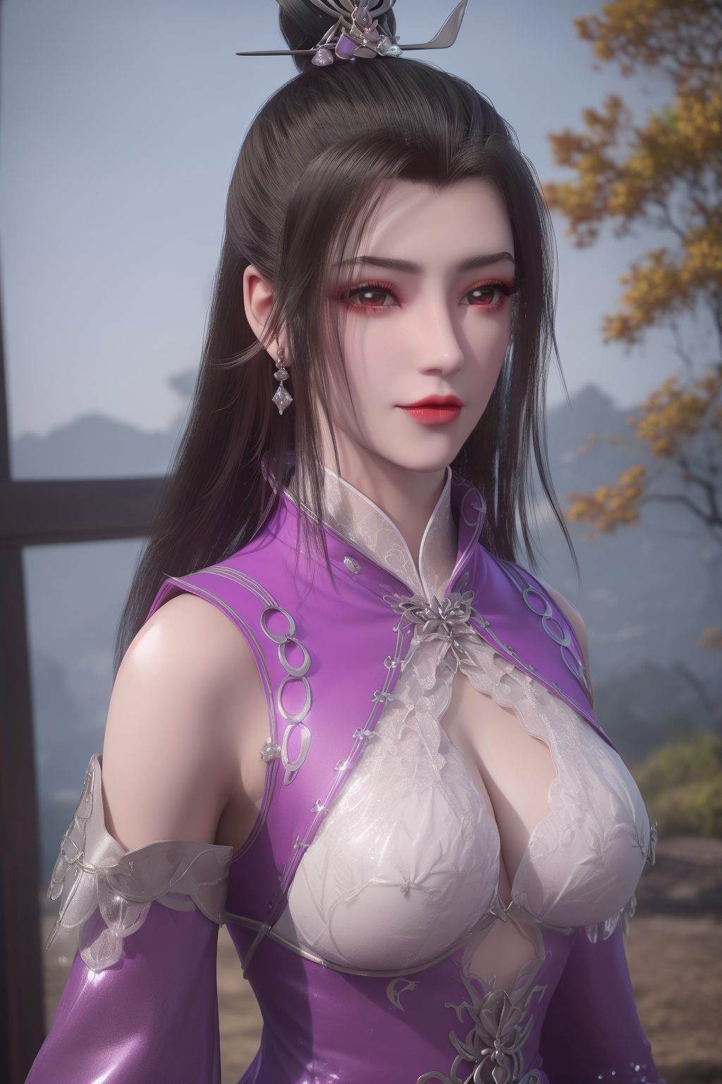 仙逆柳眉草丛壁纸高清美图