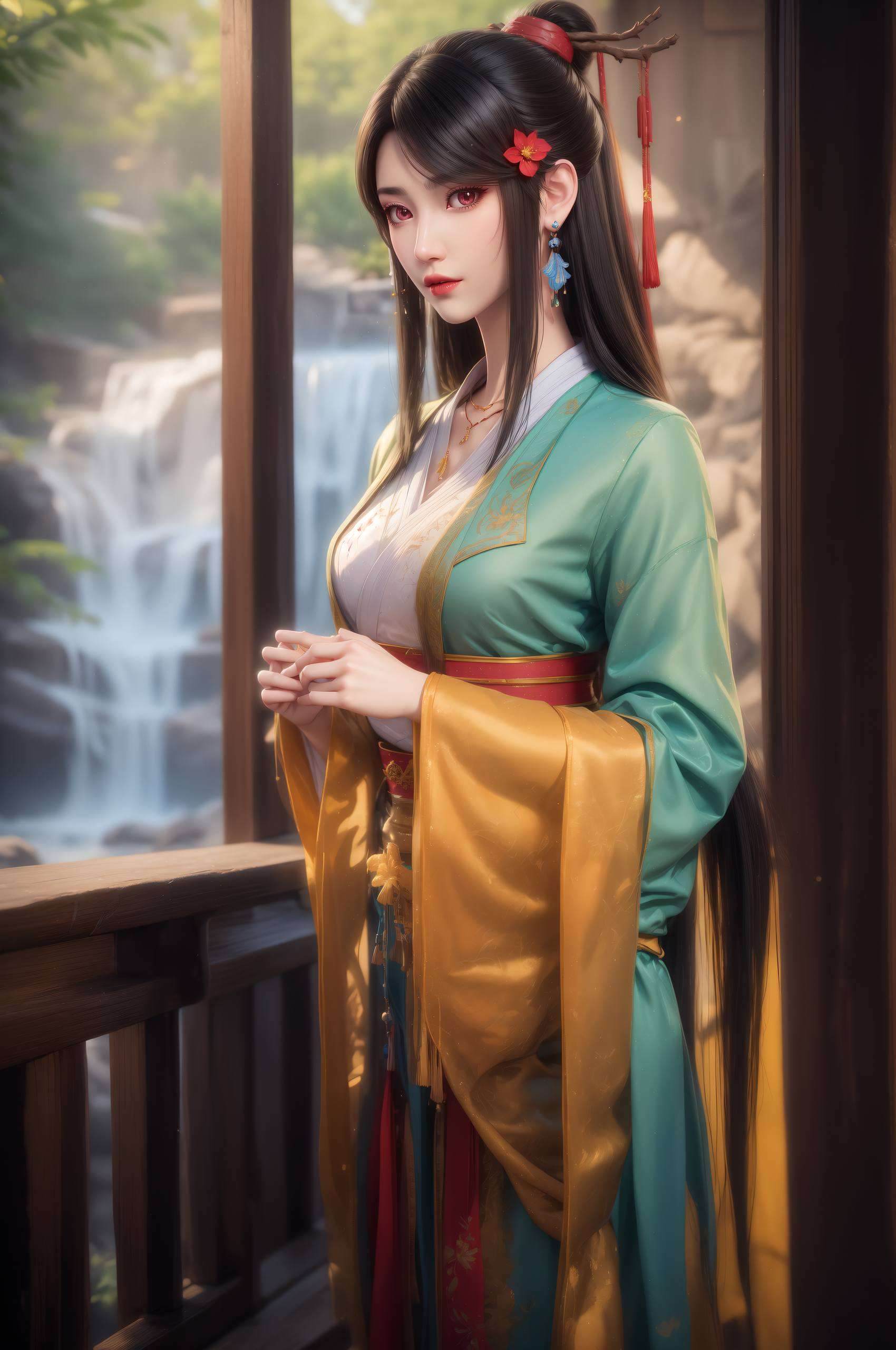 元尊夭夭穿露脐装壁纸高清美图