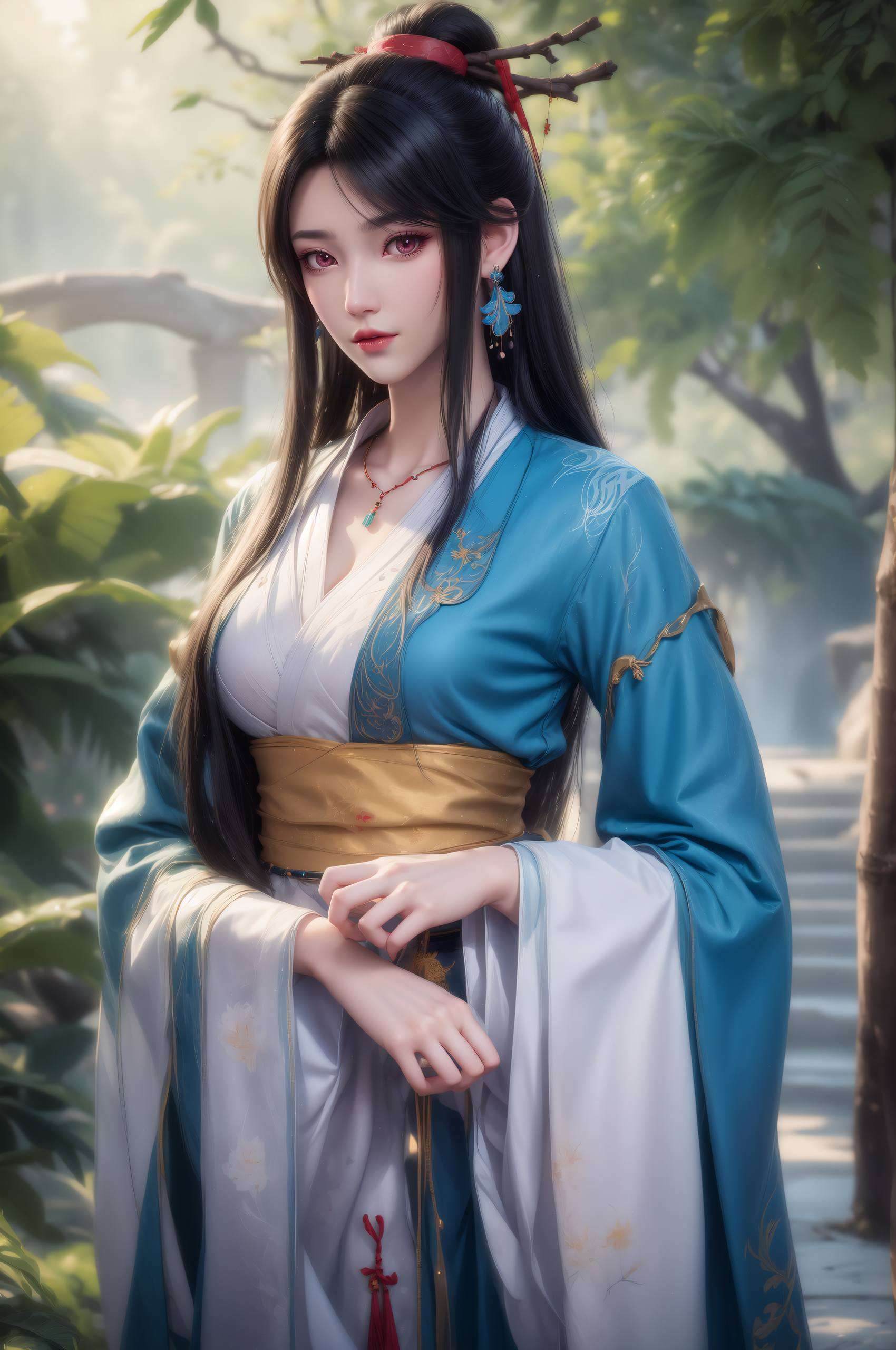 元尊夭夭洗澡壁纸高清美图