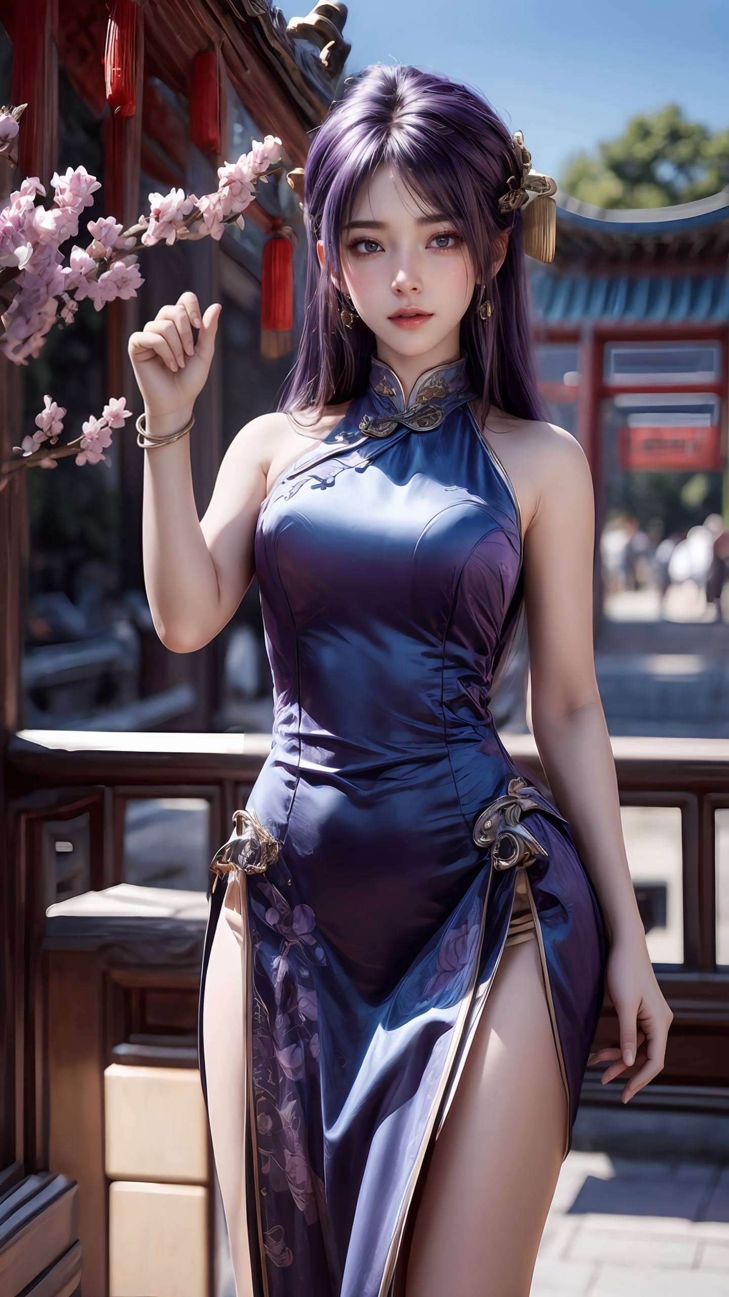 姬紫月高清壁纸三屏背景图高清美图