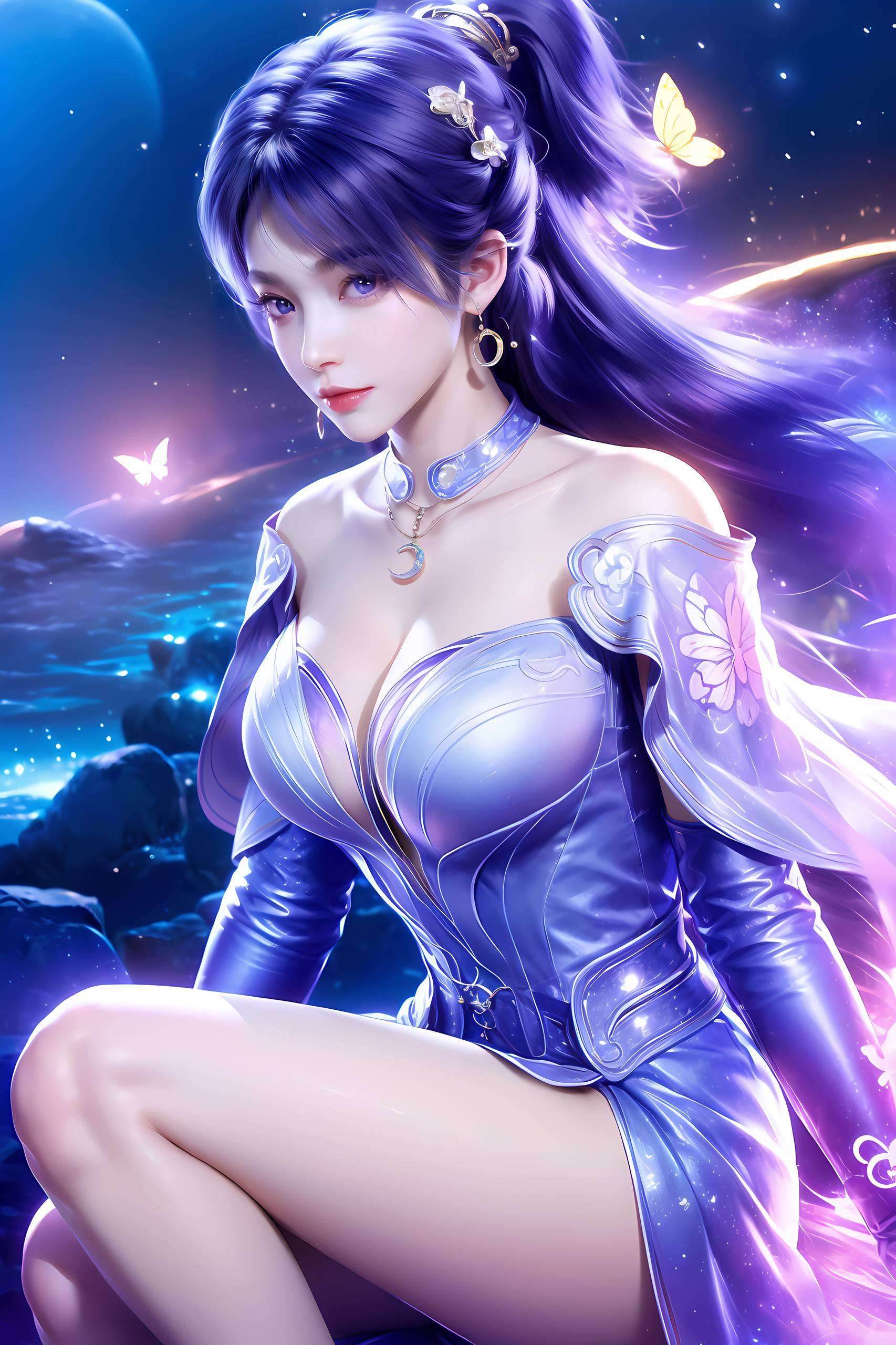 壁纸姬紫月高清美图