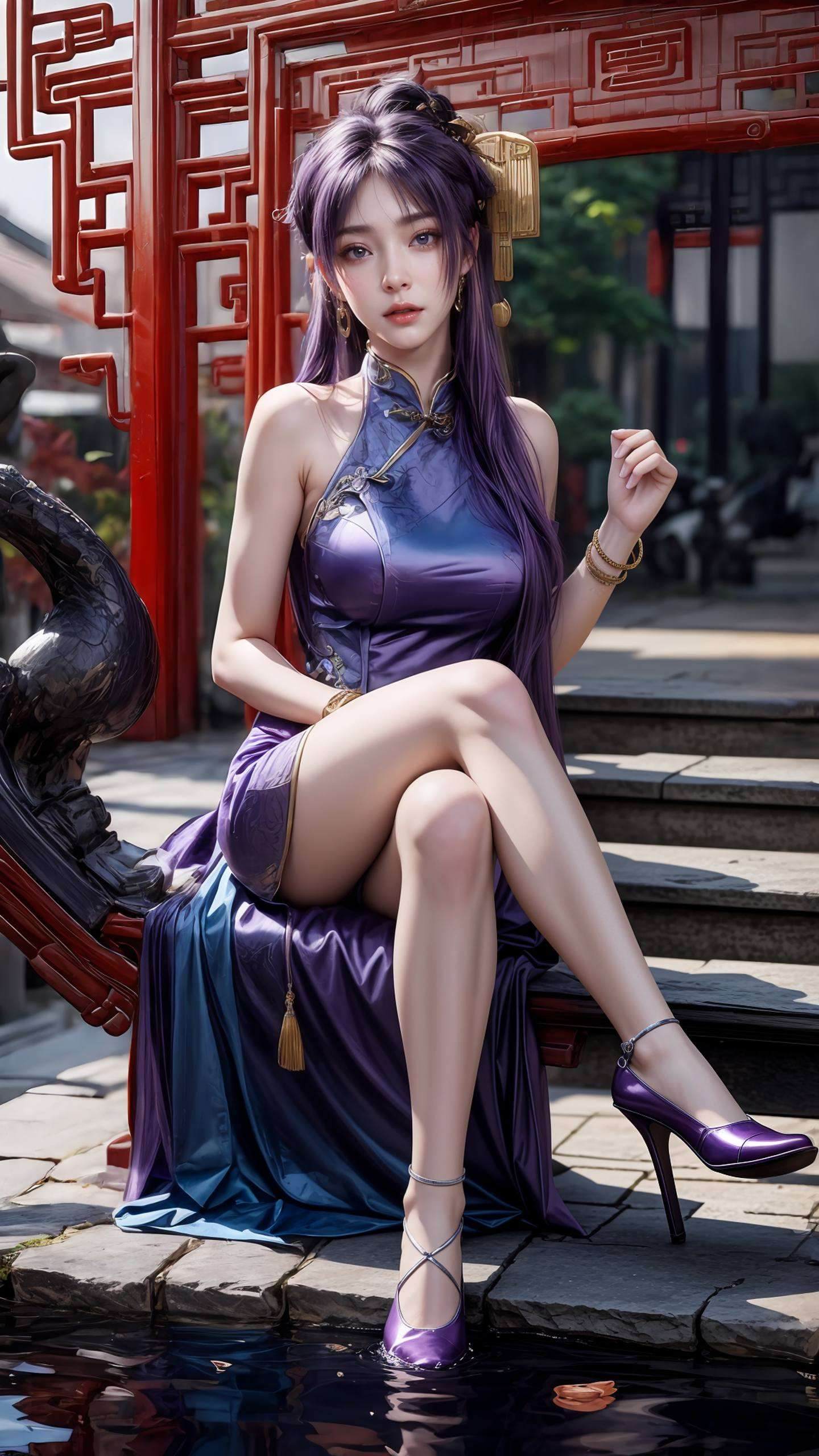 姬紫月伤心壁纸高清美图