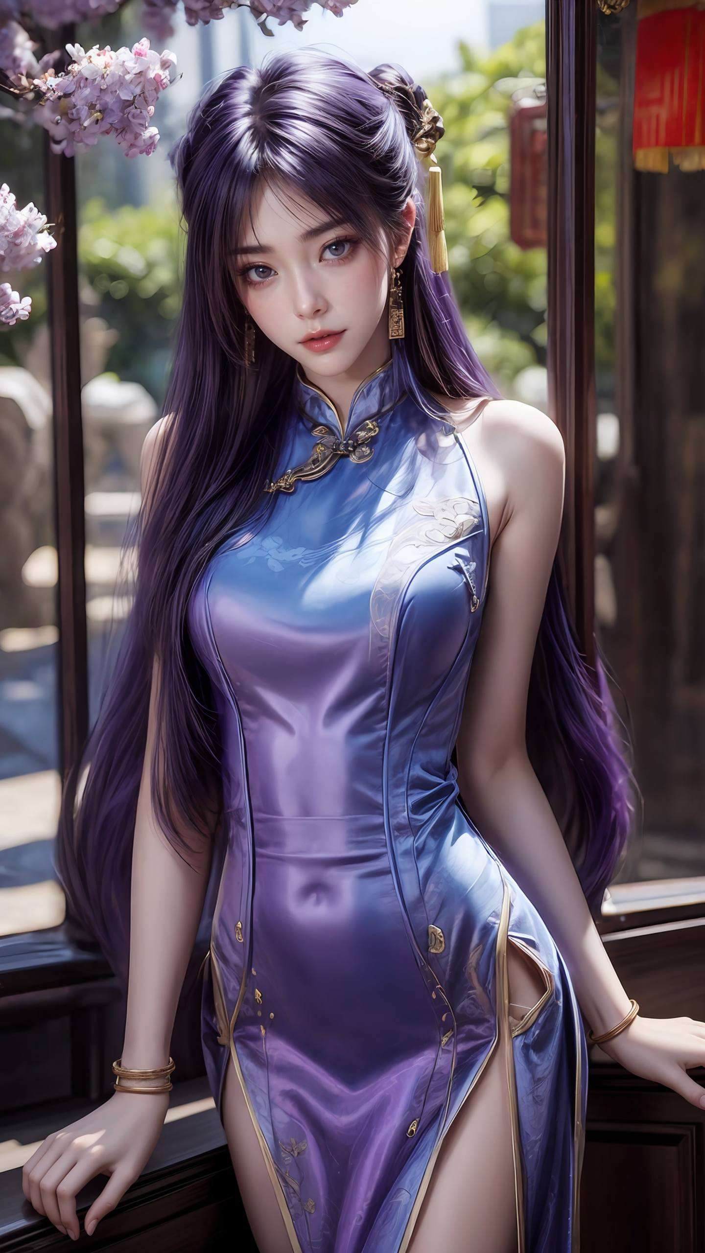 姬紫月落泪壁纸高清美图