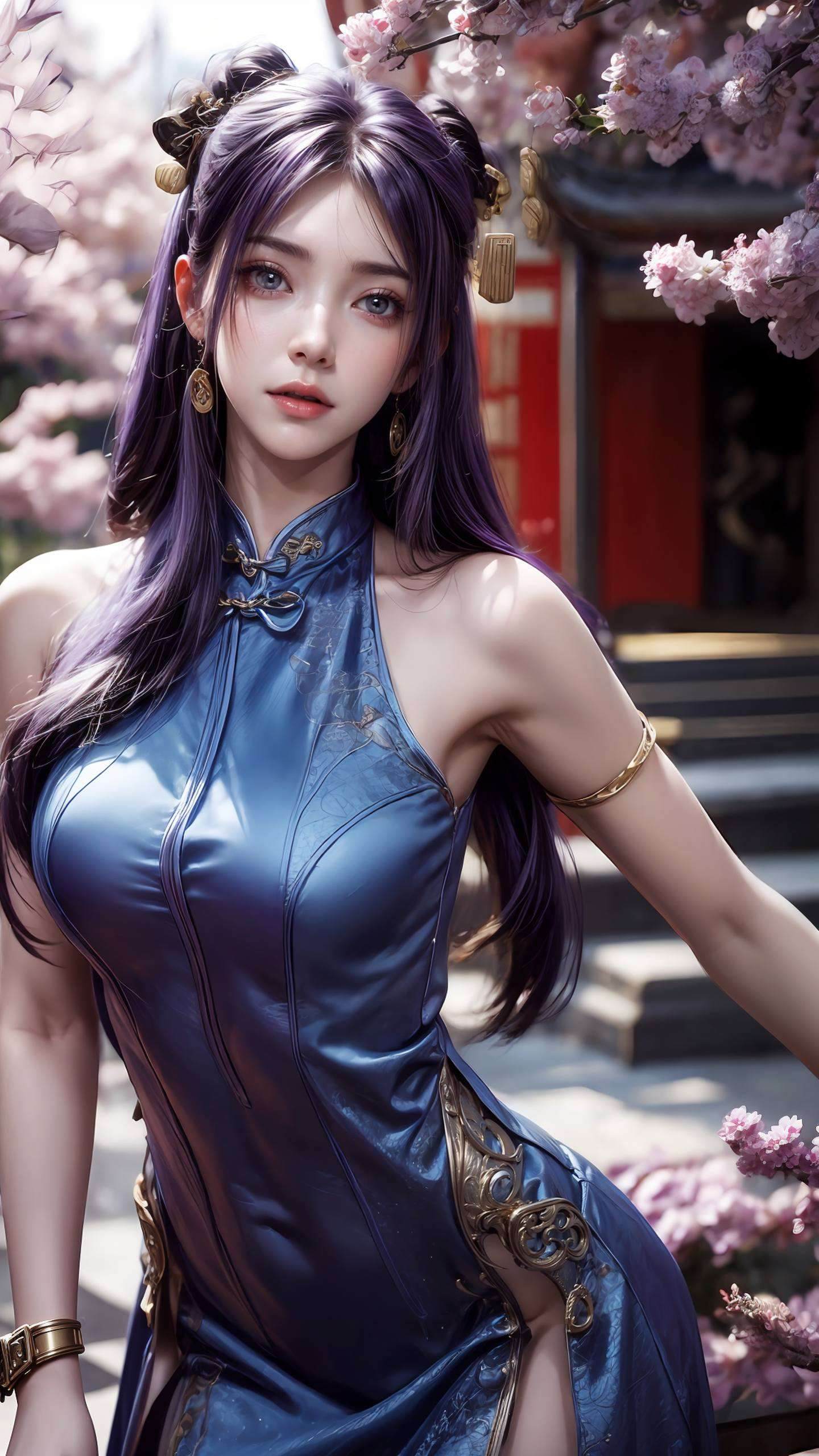 动漫女神姬紫月高清壁纸高清美图