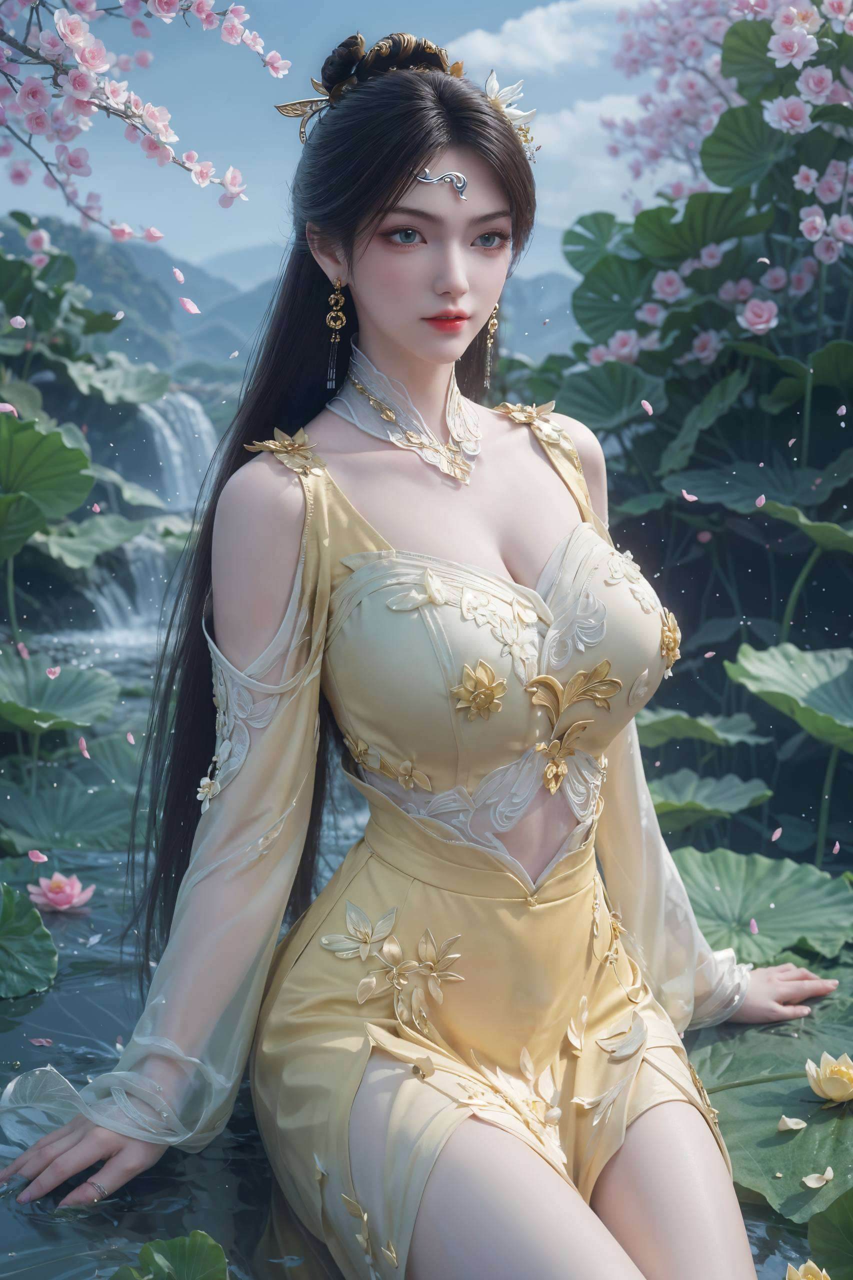 金瓶儿高清壁纸线稿图高清美图
