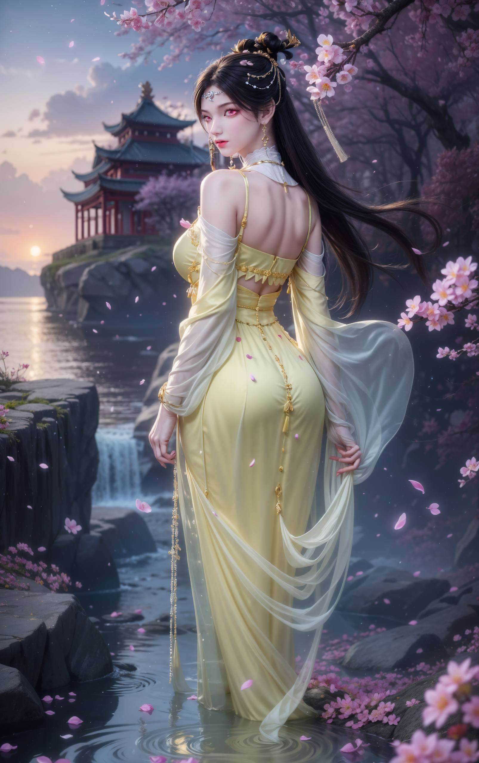 金瓶儿挺胸壁纸高清美图
