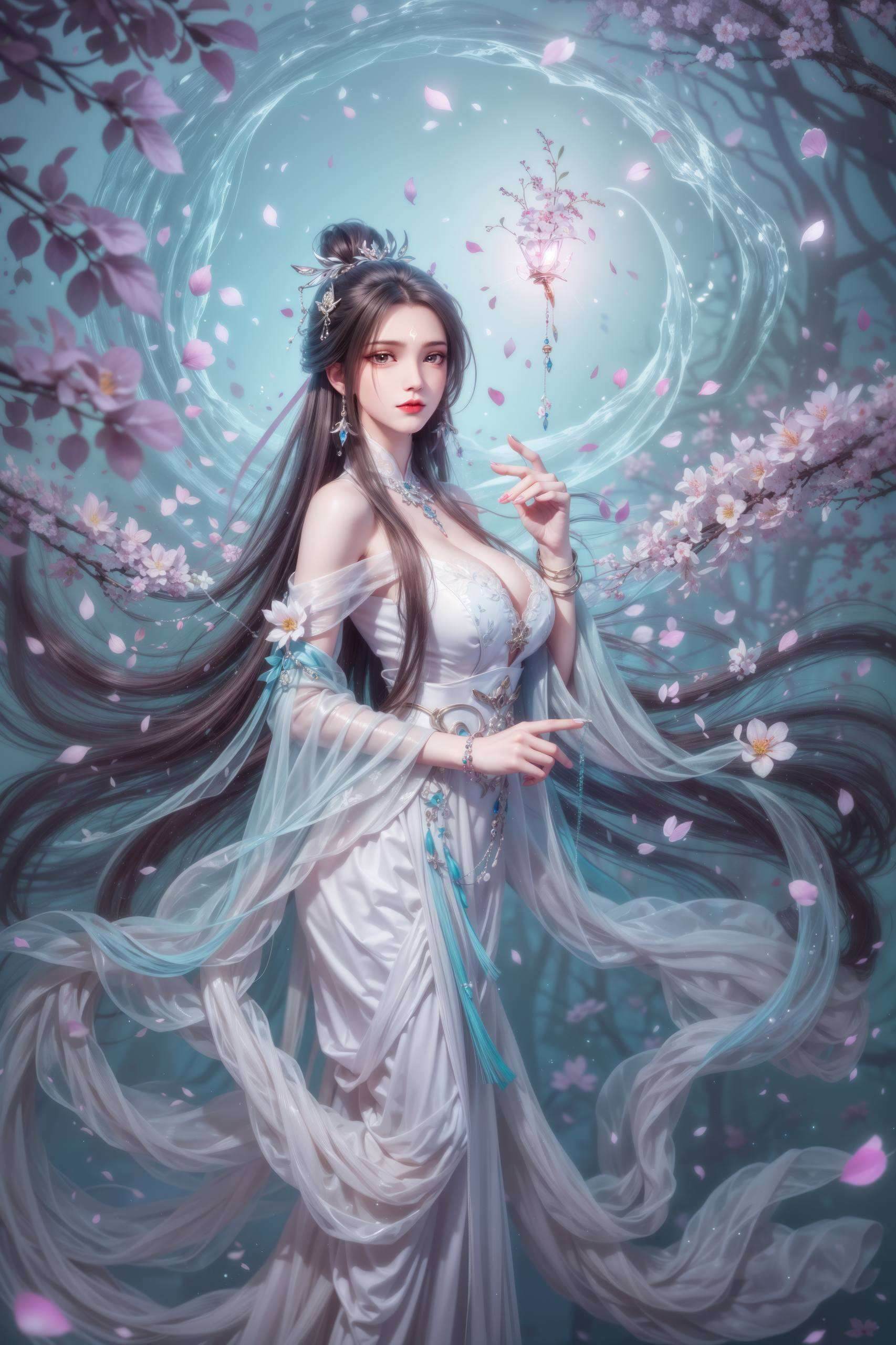 杨紫陆雪琪撑伞壁纸高清美图