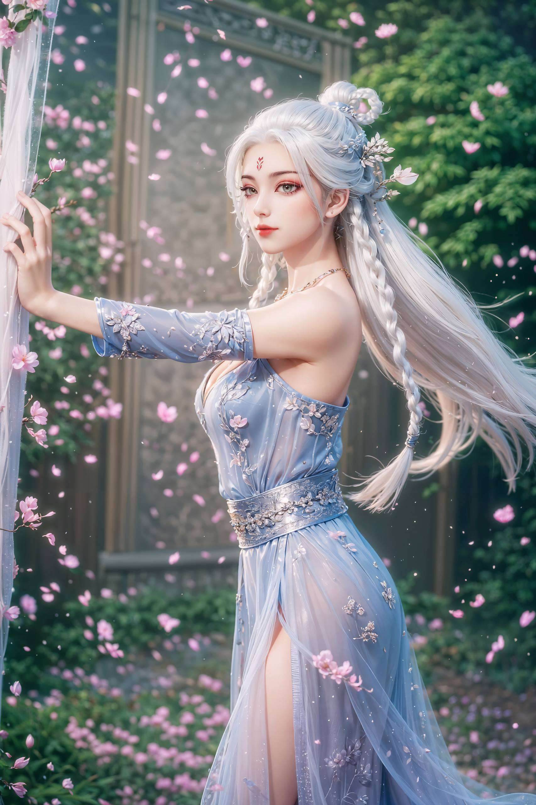 小白高清壁纸线稿图高清美图